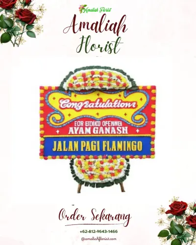 Bunga Papan Congratulation di Bukit Tunggal